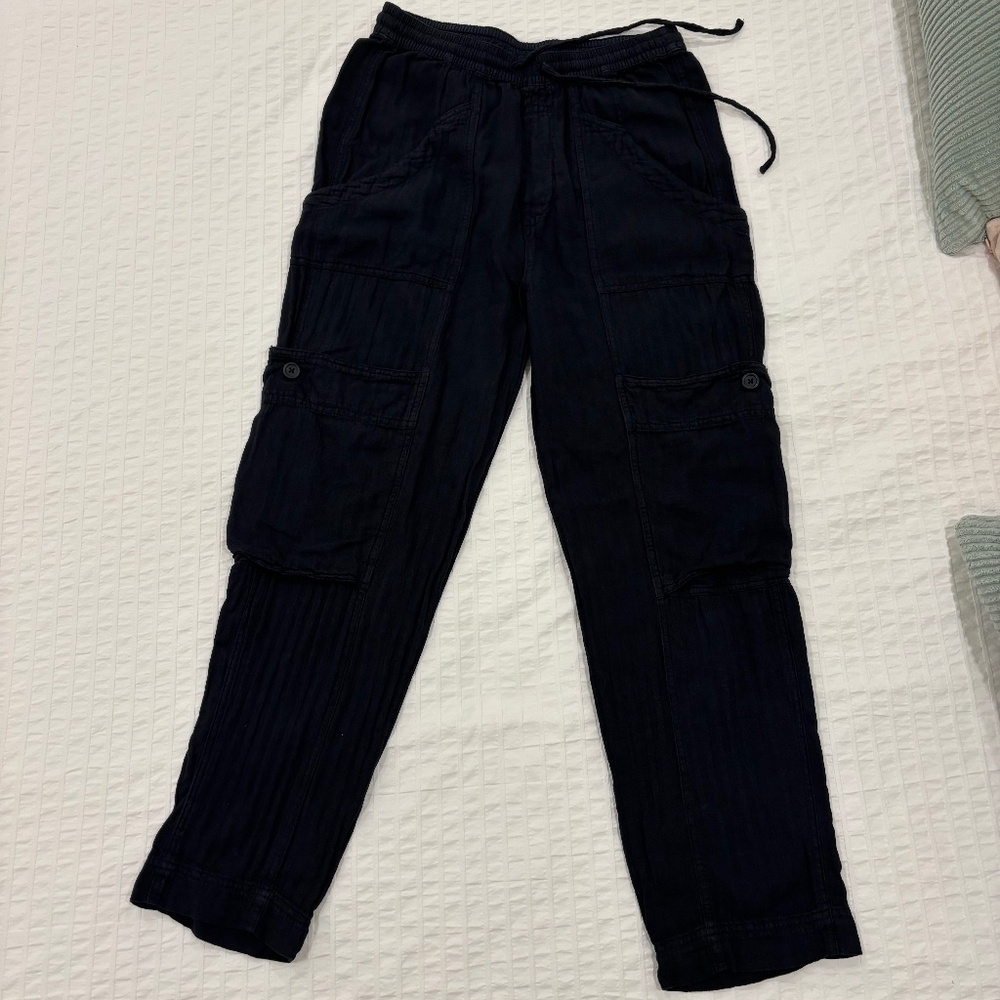 Free People Linen-Cotton Blend Pants Size XS